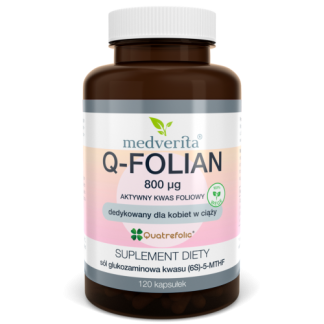 Q-Folian 800 µg Quatrefolic® aktywny kwas foliowy dla kobiet w ciąży