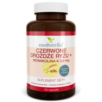 Czerwone drożdże ryżu+ (monakolina K ) -