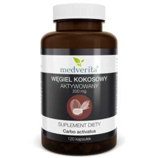 Węgiel kokosowy aktywowany 200 mg