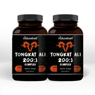 2 Pack Tongkat Ali 200:1 (Longjack) Extract for Men, 2000mg Per Serving ❌ არ არის რეკომენდებული ❌