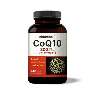 CoQ10 (Ubiquinone) 300mg with Omega 3 Fatty Acids, 240 Capsules ❌ არ არის რეკომენდებული ❌