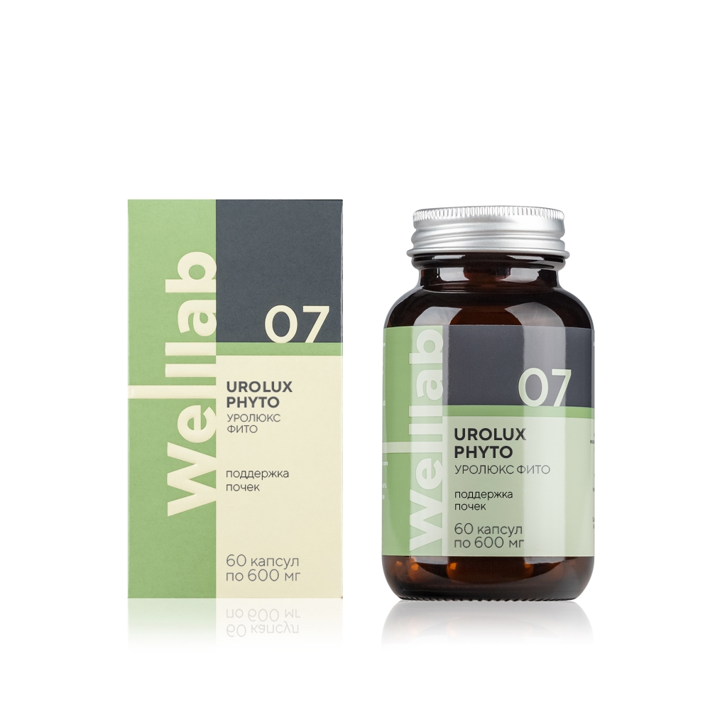 ბად-ი საშარდე სისტემისთვის Welllab UROLUX PHYTO, 60 კაფსულა