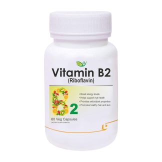 Biotrex Vitamin B2 (Riboflavin) Supplement | 60 Veg Capsules❌ არ არის რეკომენდებული ❌