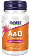 Vitamin A & D 10,000/400 IU Softgels ❌ არ არის რეკომენდებული ❌