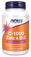 C-1000 Zinc & D-3 Veg Capsules ❌️ არ არის რეკომენდებული ❌️