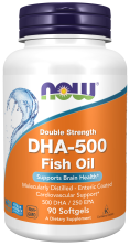 DHA-500 Fish Oil, Double Strength Softgels ❌ არ არის რეკომენდებული ❌