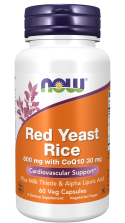 Red Yeast Rice 600 mg with CoQ10 30 mg Veg Capsules ❌ არ არის რეკომენდებული ❌