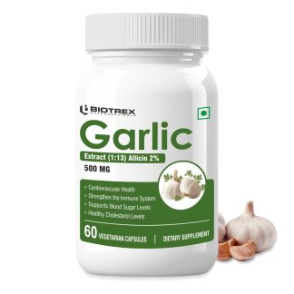 Biotrex Garlic 500mg - 60 Capsules ❌ არ არის რეკომენდებული ❌