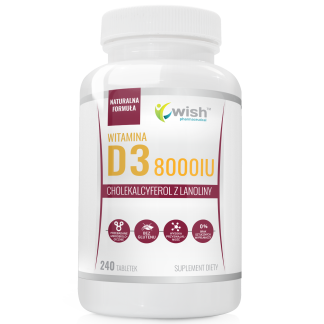 VITAMIN D3 8000IU STRONG GOOD MOOD BETTER RESISTANCE STRONG BONES 240 TABLETS ❌ არ არის რეკომენდებული ❌