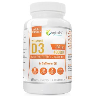 VITAMIN D3 4000IU 100ΜG IN COLORED SAFFFARE OIL MEGA DOSE OF 120 SOFT CAPSULES (SOFTGEL) ❌ არ არის რეკომენდებული ❌
