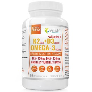 VITAMIN K2 MK-7 + D3 50MCG 2000IU+ OMEGA-3 VIT E 90 SOFT CAPSULES ❌ არ არის რეკომენდებული ❌