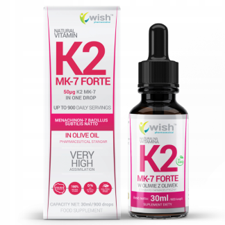 NATURAL VITAMIN K2 MK-7 WITH NATTO FORTE IN DROPS 30ML / 900 DROPS FOR VEGANS ❌ არ არის რეკომენდებული ❌