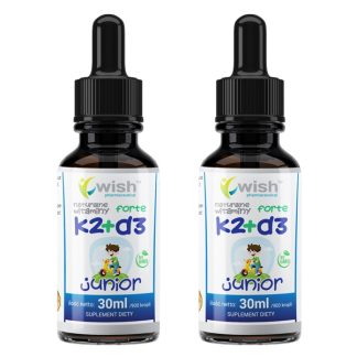 VITAMIN K2 MK-7 + D3 FORTE IN JUNIOR DROPS 2X 30ML ❌ არ არის რეკომენდებული ❌