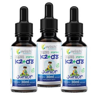 VITAMIN K2 MK-7 + D3 FORTE IN JUNIOR DROPS 3X 30ML ❌ არ არის რეკომენდებული ❌