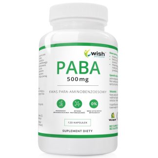 PABA 500MG PARA-AMINOBENZOIC ACID VITAMIN B10 ELIXIR OF YOUTH 120 CAPSULES ❌ არ არის რეკომენდებული ❌