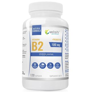 VITAMIN B2 100MG RIBOFLAVIN + PREBIOTIC PRODUCT VEGE 120 CAPSULES ❌ არ არის რეკომენდებული ❌