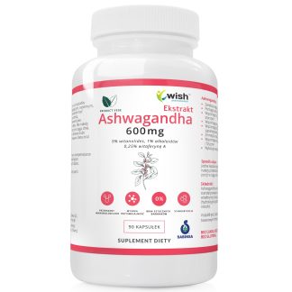 ASHWAGANDHA EXTRACT 600MG 9% WITHANOLIDES, 1% ALKALOIDS, 0.25 WITHAFERIN A 90 CAPSULES ❌ არ არის რეკომენდებული ❌