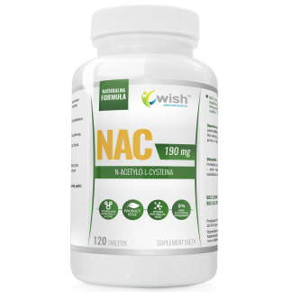 NAC 190MG N-ACETYL-LCYSTEINE CLEANSES EFFICIENCY ENDURANCE DETOX PRODUCT VEGE 120 TABLETS ❌ არ არის რეკომენდებული ❌