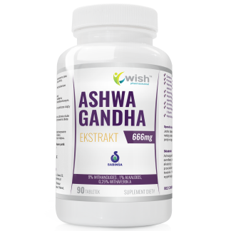 ASHWAGANDHA 666 MG STRONG FOR STRESS FATIGUE 9% WITHANOLIDES 90 TABLETS ❌ არ არის რეკომენდებული ❌