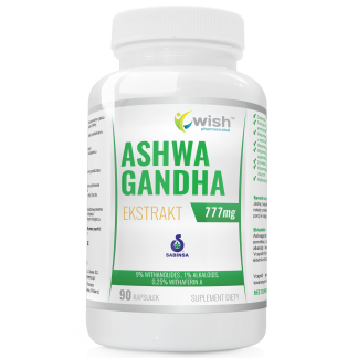 ASHWAGANDHA EXTRACT 777MG 9% WITHANOLIDES, 1% ALKALOIDS, 0.25 WITHAFERIN A 90 CAPSULES ❌ არ არის რეკომენდებული ❌