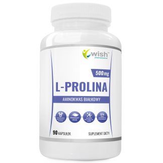 L-PROLINE 500MG PROTEIN AMINO ACID HAIR SKIN NAILS 90 CAPSULES ❌ არ არის რეკომენდებული ❌