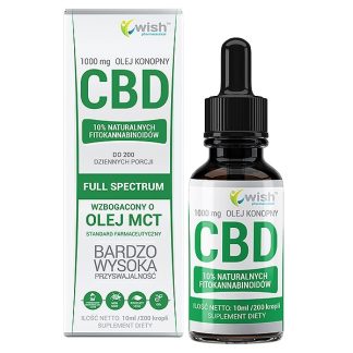 HEMP OIL CBD 10% 1000MG FULL SPECTRUM + MCT 10ML CERTIFIED ❌ არ არის რეკომენდებული ❌
