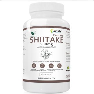SHIITAKE EXTRACT 500MG EXTRACT FROM THE FRUITING OF SHIITAKE MUSHROOMS OF JAPANESE SCLERVORE 60 CAPSULES PRODUCT VEGE ❌ არ არის რეკომენდებული ❌