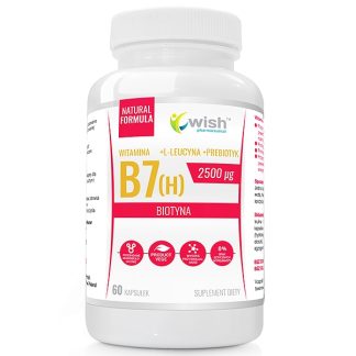 BIOTIN VITAMIN B7 (H) 2500ΜG + PREBIOTIC FOR VEGANS 60 CAPSULES ❌ არ არის რეკომენდებული ❌