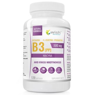 NIACIN VITAMIN B3 (PP) 500MG + PREBIOTIC 120 CAPSULES PRODUCT VEGE ❌ არ არის რეკომენდებული ❌