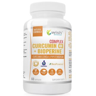 CURCUMIN + PIPERIN CURCUMIN C3 500MG + BIOPERINE 10MG COMPLEX PRODUCT VEGE 60 CAPSULES ❌ არ არის რეკომენდებული ❌