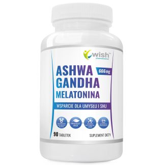 ASHWAGANDHA 666MG + MELATONIN 5MG SUPPORT FOR MIND AND SLEEP ADAPTOGEN 90T ❌ არ არის რეკომენდებული ❌