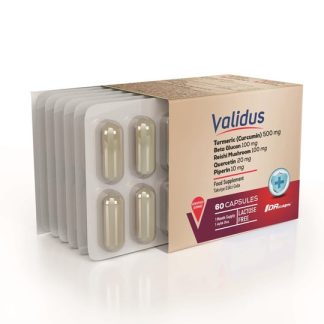 Validus Curcumin 500 mg + Piperin + Inula Henelium + Astragalus + Quercetin + Reishi + Moringa 60 Capsules ❌ არ არის რეკომენდებული ❌