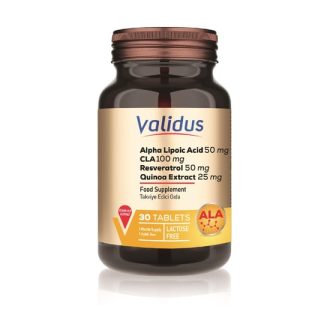 Validus Alfa Lipoic Acid + CLA + Resveratrol 30 Tablets ❌ არ არის რეკომენდებული ❌