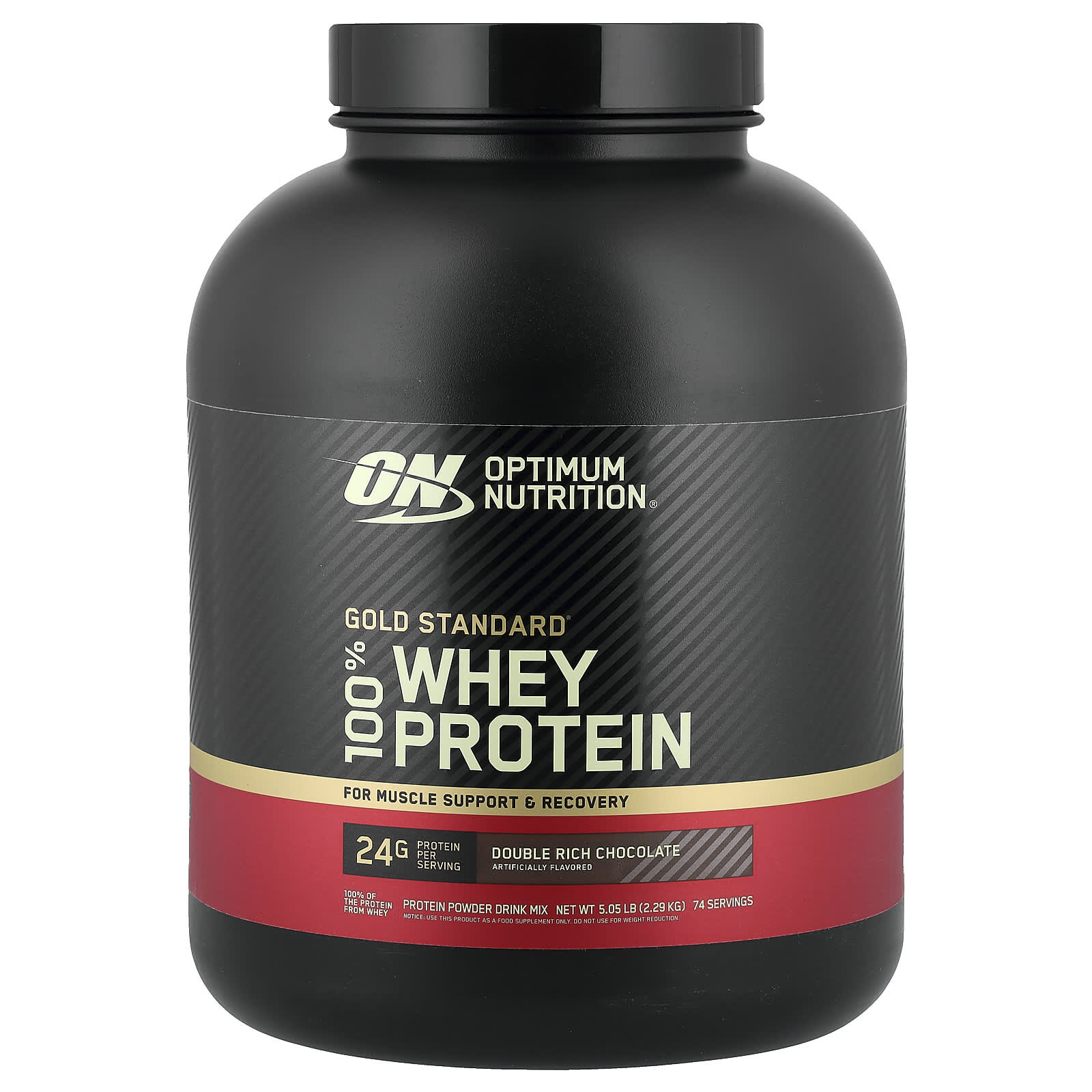 Gold Standard® 100% Whey Protein, Double Rich Chocolate, 5.05 lb (2.29 kg) ❌️ არ არის რეკომენდებული ❌️