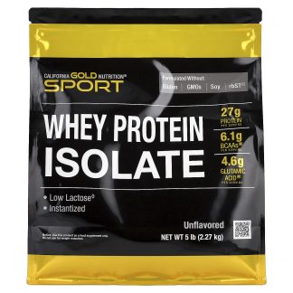 Sport, Whey Protein Isolate, Unflavored, 5 lb (2.27 kg) 4.7 ❌️ არ არის რეკომენდებული ❌️