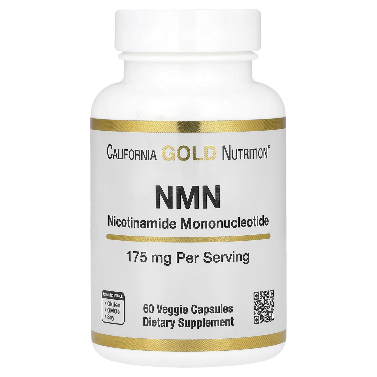 NMN, 175 mg, 60 Veggie Capsules ❌️ არ არის რეკომენდებული ❌️