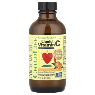 Liquid Vitamin C, Natural Orange, 4 fl oz (118 ml) ❌️ არ არის რეკომენდებული ❌️