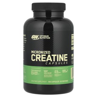 Micronized Creatine Capsules, 100 Capsules (1.25 g per Capsule ) ❌️ არ არის რეკომენდებული ❌️