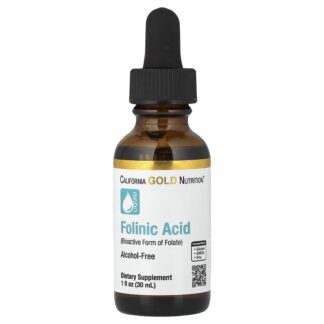 Folinic Acid, Alcohol Free, 1 fl oz (30 ml) ❌️ არ არის რეკომენდებული ❌️