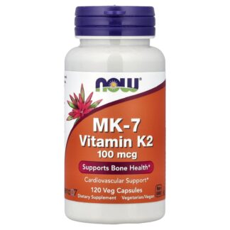 MK-7 Vitamin K-2 , 100 mcg, 120 Veg Capsules ❌️ არ არის რეკომენდებული ❌️